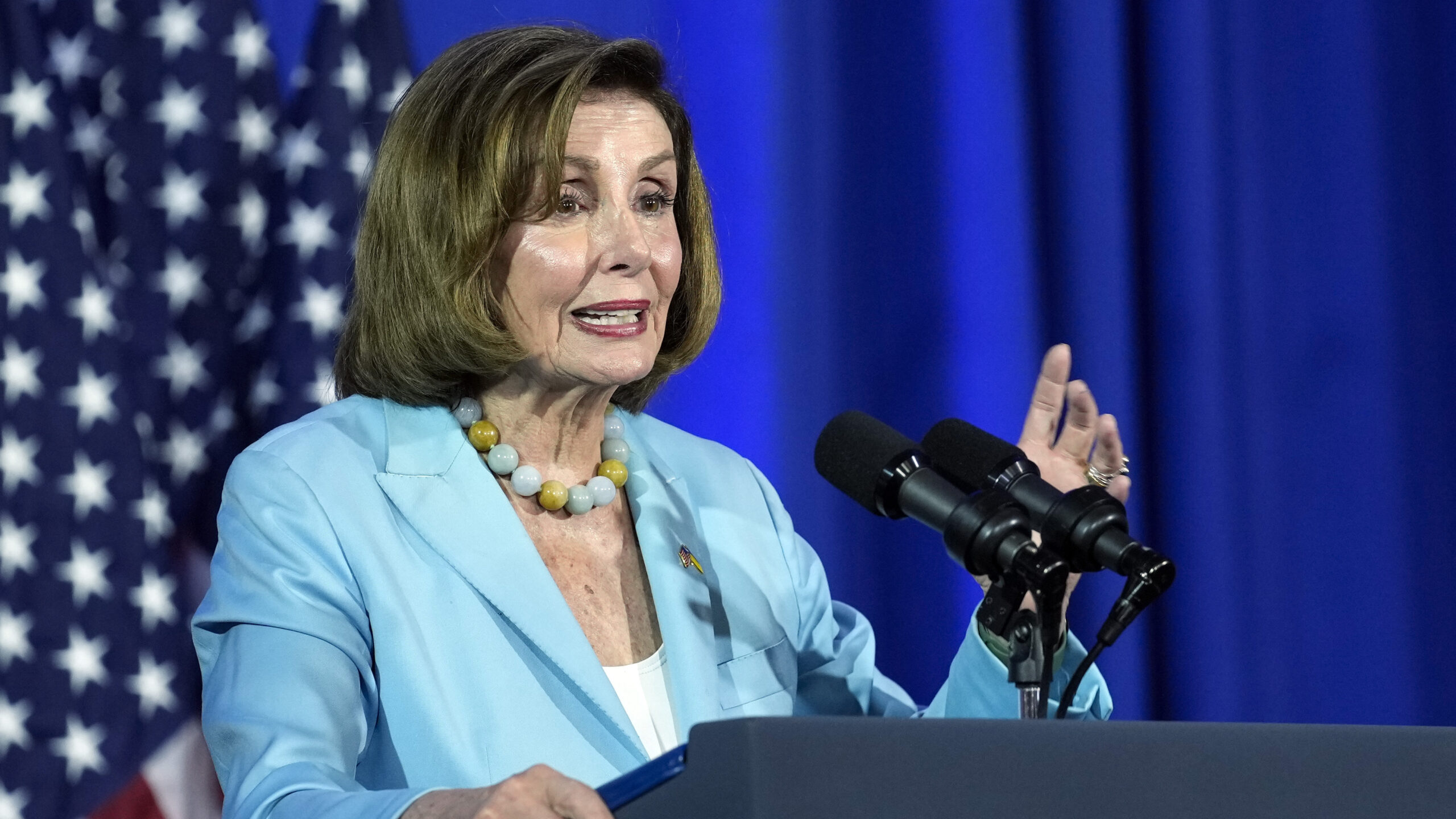 Kaliforniendemokraten och representanthusledamoten Nancy Pelosi. Arkivbild.(Susan Walsh/AP/TT).